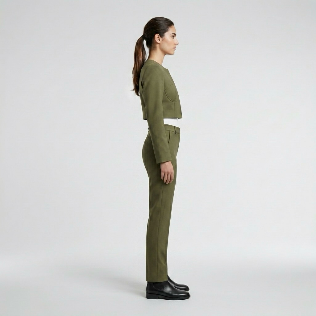 Women's Cropped Tailored Suit