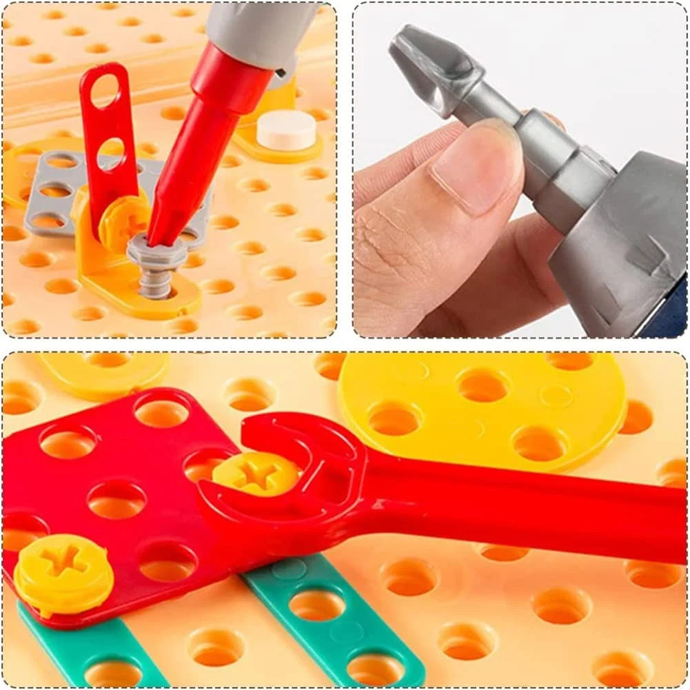 Electric Building Kit 203-Piece Working Toy Drill