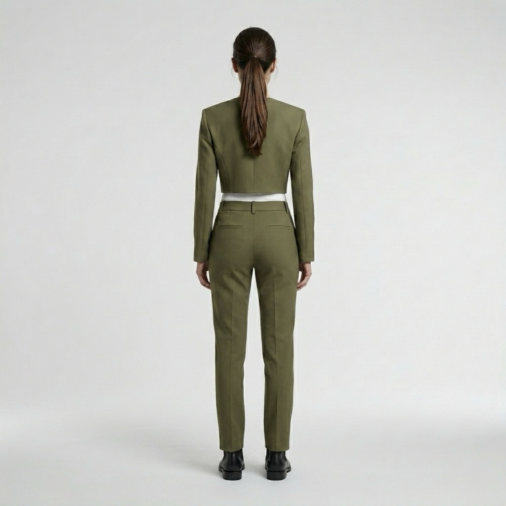Women's Cropped Tailored Suit