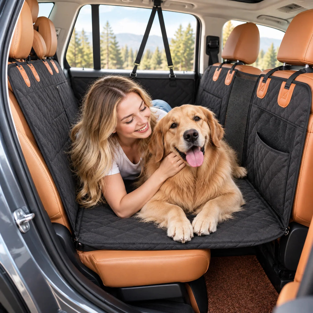 Dog Car Seat Cover Waterproof Back Seat Extender