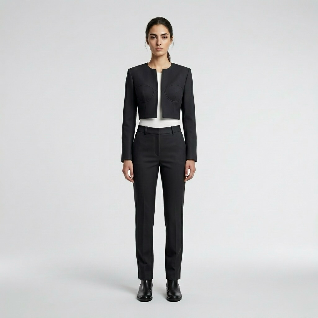 Women's Cropped Tailored Suit