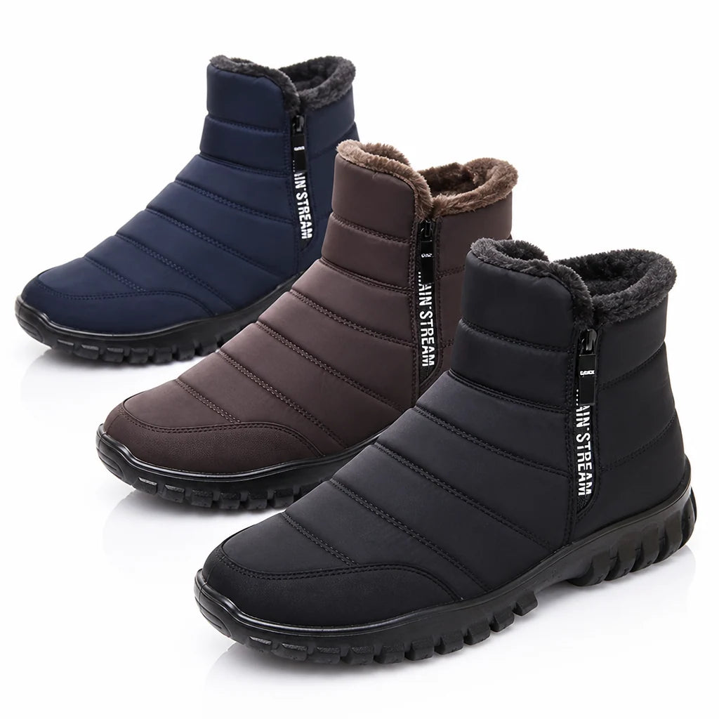 Women's Platform Ankle Boots Waterproof & Cotton Lining