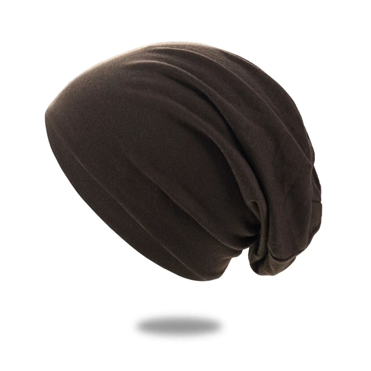 Loose Knit Beanie Cotton Spandex Blend Breathable Stretch Fabric (One Size)