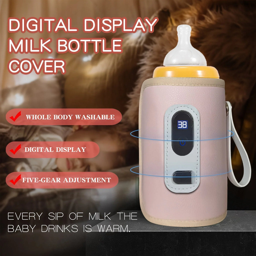 Portable Baby Bottle Warmer USB Powered, 5 Temperature Settings