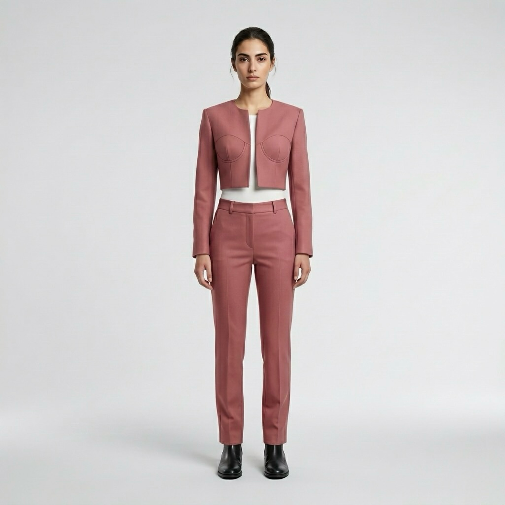 Women's Cropped Tailored Suit