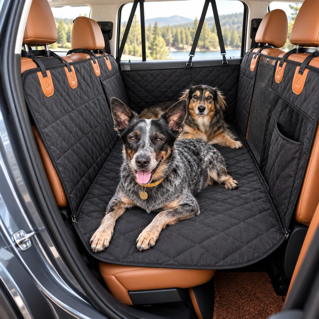 Dog Car Seat Cover Waterproof Back Seat Extender