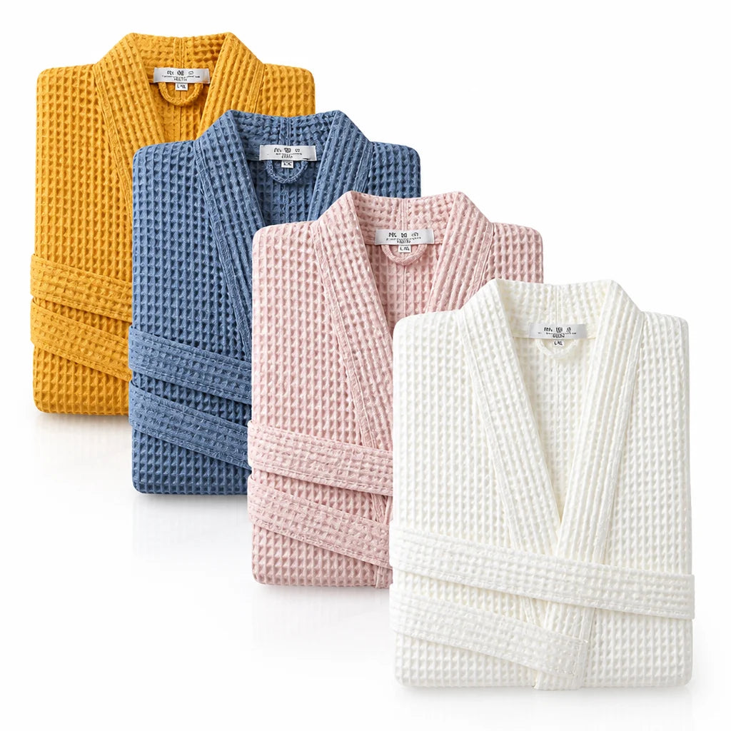 Breathable, lightweight, machine-washable bathrobe (unisex)