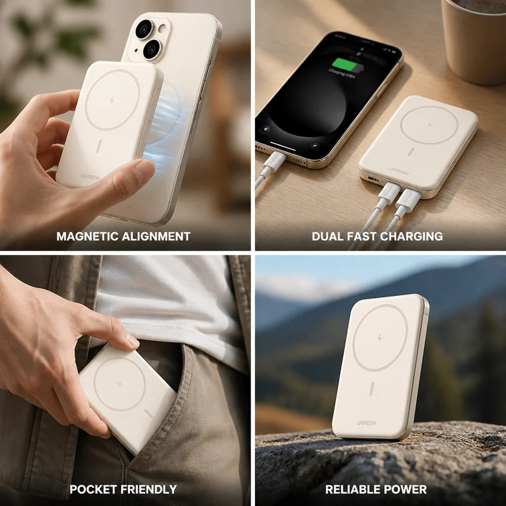Magnetic 10,000mAh 20W Wireless Power Bank