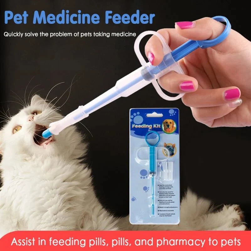 Pet Medication Dispenser Tablet Feeder Double Tip (2 Pack)