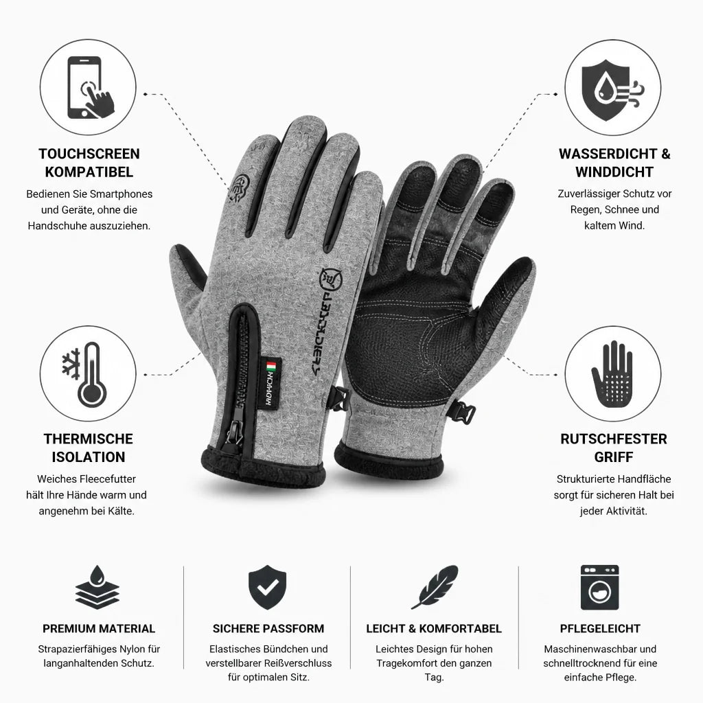 Waterproof Touchscreen Thermal Gloves (Non-Slip Palm)