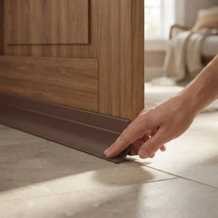 Self-adhesive three-layer silicone seal for doors