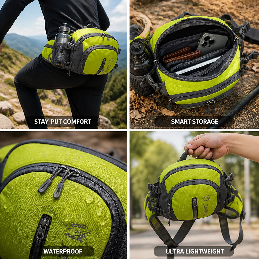 Ultra-lightweight Non-slip Waterproof Hip Bag (Bottle Holder)