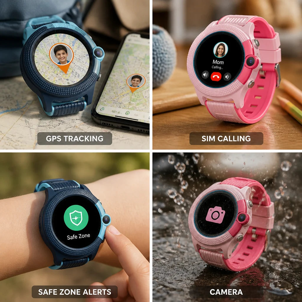 Kids Smartwatch Real-time GPS Tracker & SIM Calling