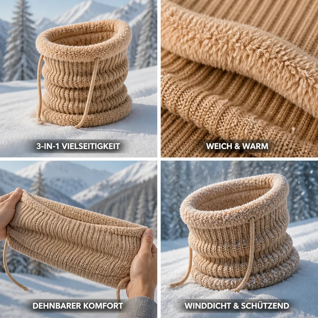 3-in-1 Windproof Fleece Neck Warmer (One Size)