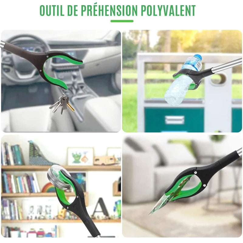 Gripping tool with adjustable angled arm