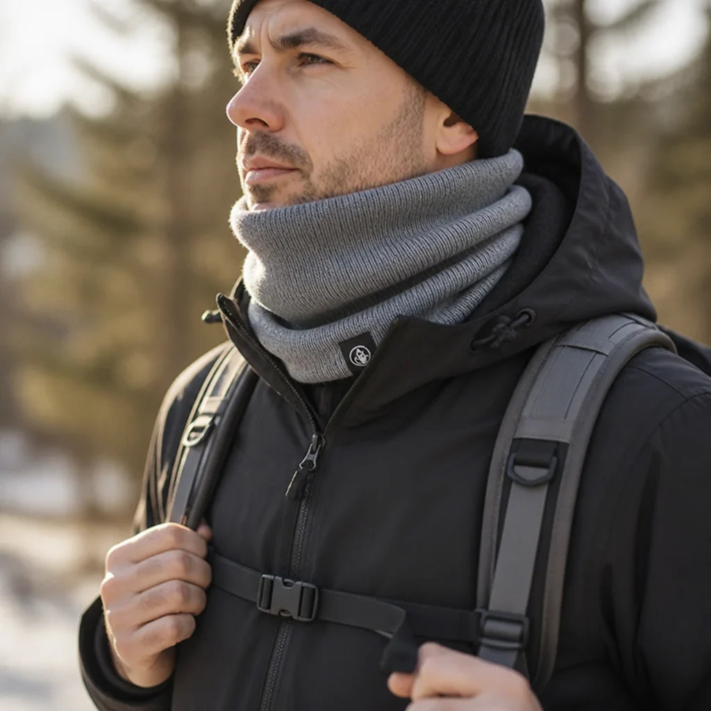 Double-layer knitted neck warmer (2-pack)