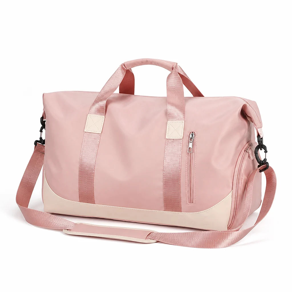 Water-repellent carry-on bag with multiple pockets