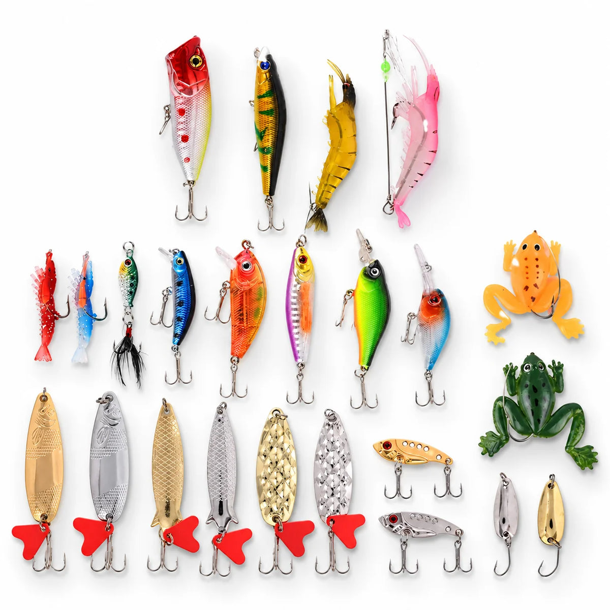 Lifelike 3D Eyes Corrosion-Resistant Lure Set (24-Piece)