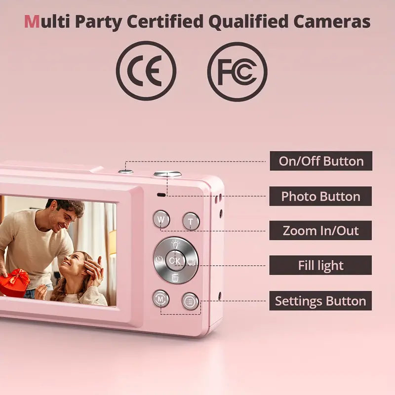 Digital Camera Retro Photography 1080p Video Recording