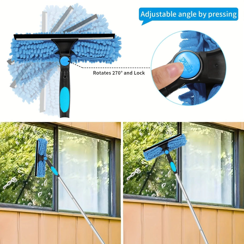 Window Cleaning Squeegee with Telescopic Handle
