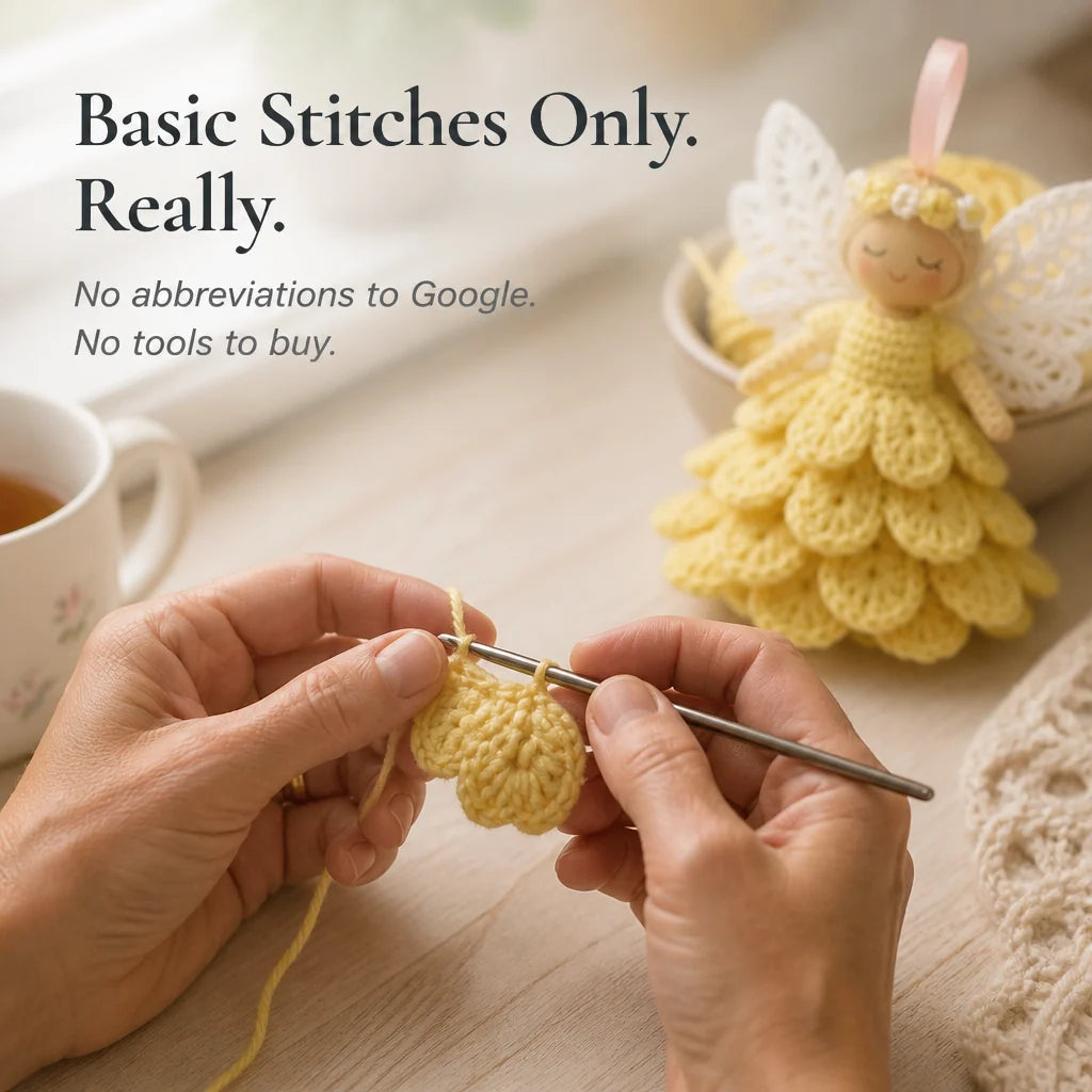 AmoraHalo Crochet Angel Set – DIY Christmas Decorations