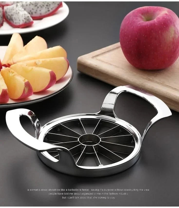 Stainless Steel Apple Slicer – 12 Segments & Core Remover