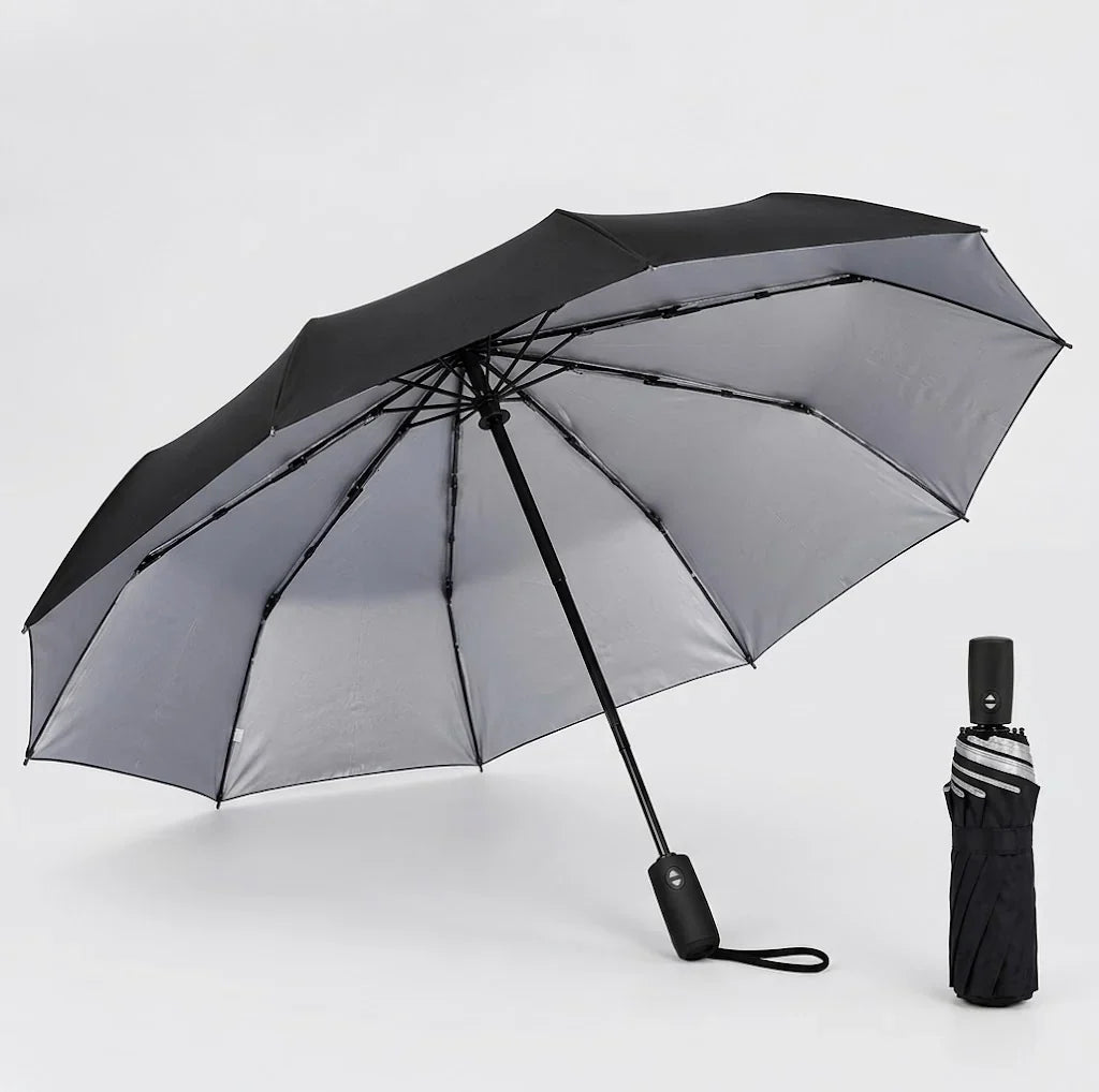 Travel Umbrella Windproof Aluminum Frame (12.6 in Folded)