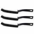 Grout Brush Long Handle & Nylon Bristles (3 Pack Set)