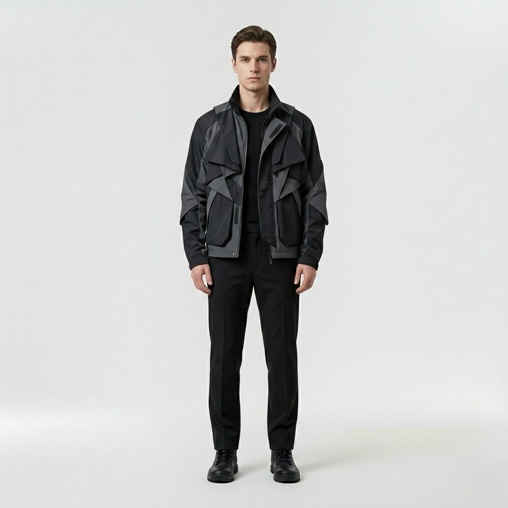 Men's Layered Utility Jacket