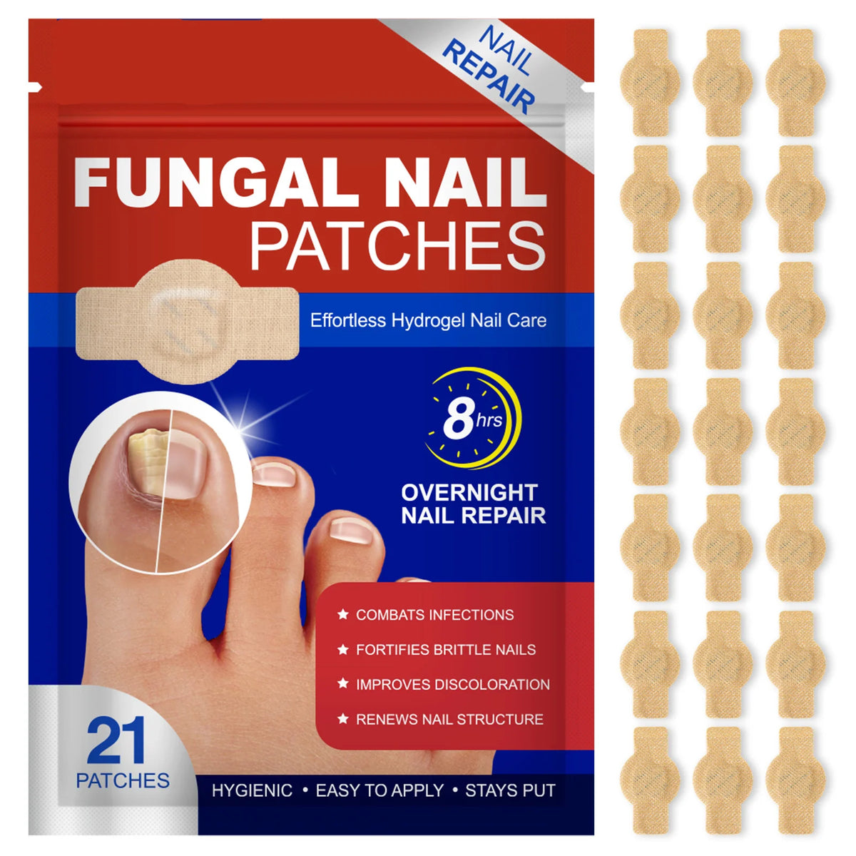 Nail Fungus Patches Overnight Adhesive Strips