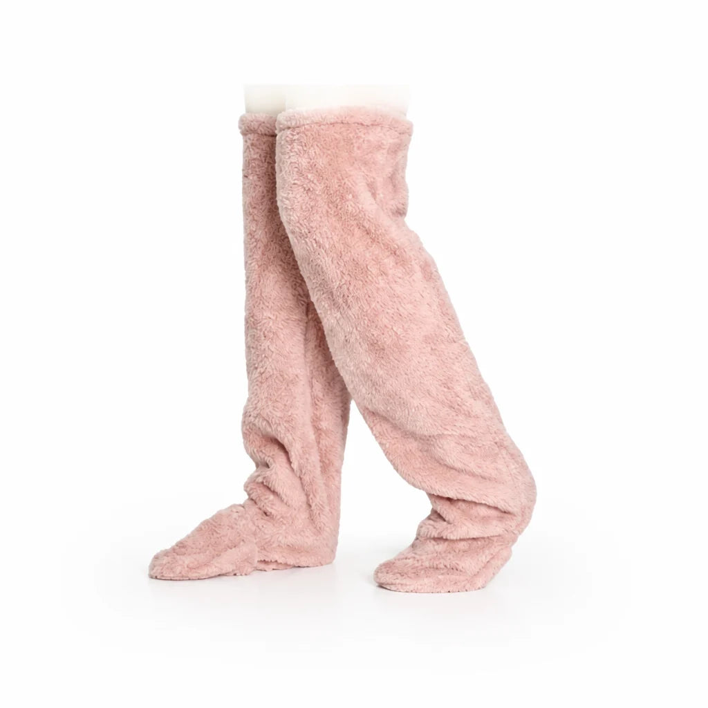 Velvety Fleece Adjustable Knee Socks (Hidden Gift Pocket)
