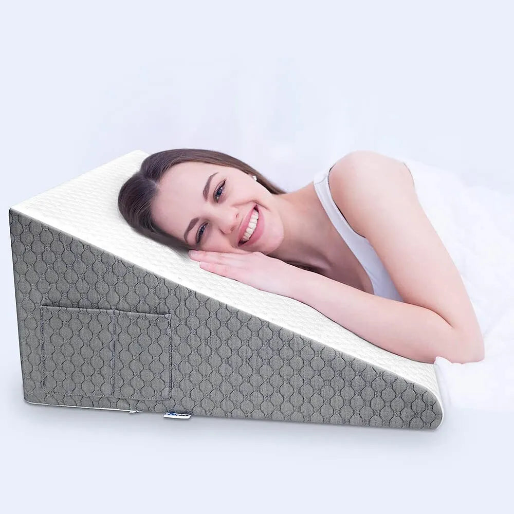 Wedge Pillow for Sleeping, Memory Foam