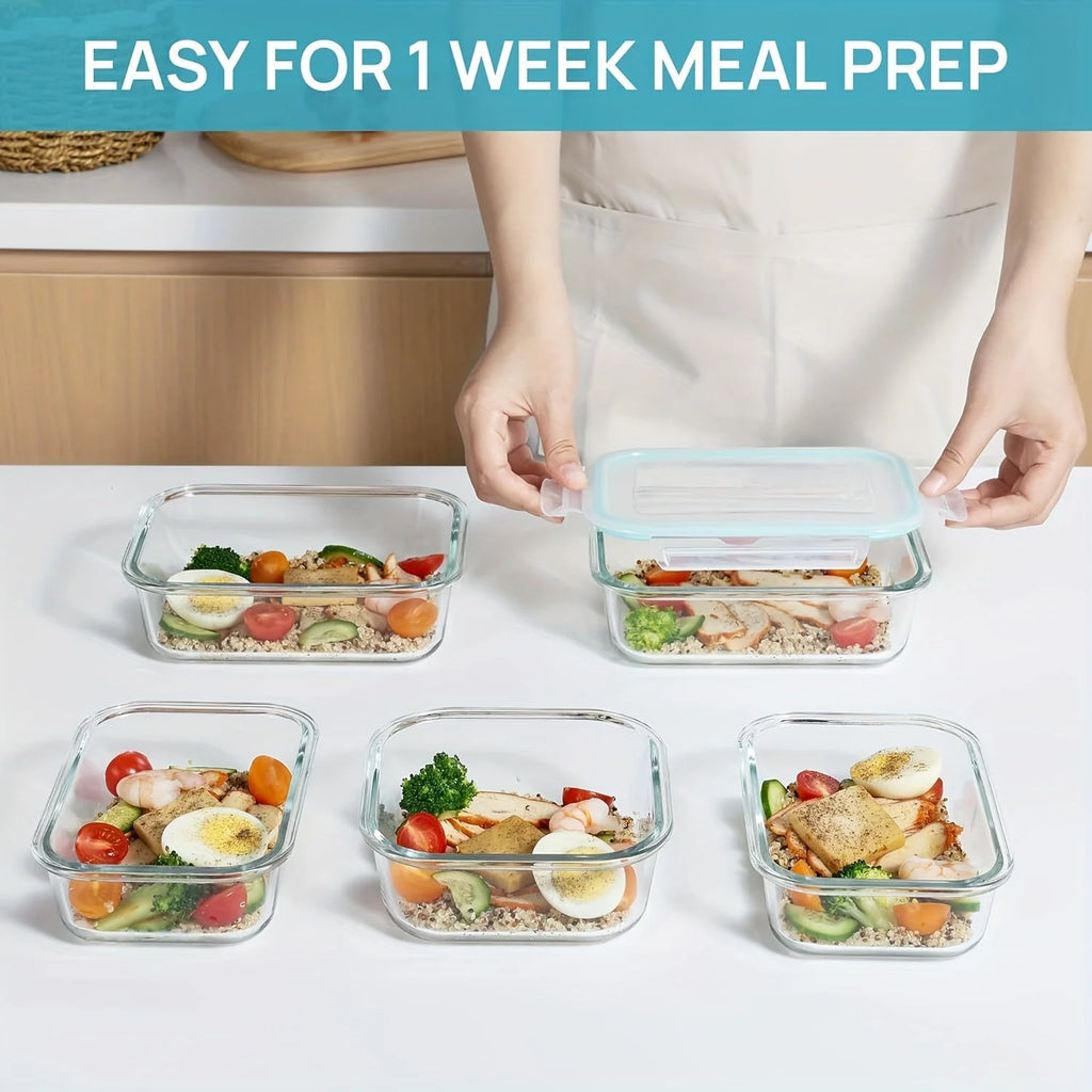 Food Storage Containers Airtight Leakproof Lids (8-Piece Set)