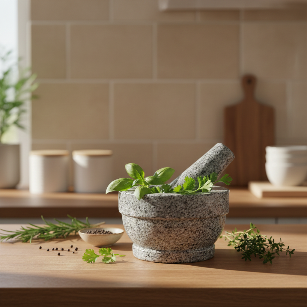 Granite Mortar and Pestle Set