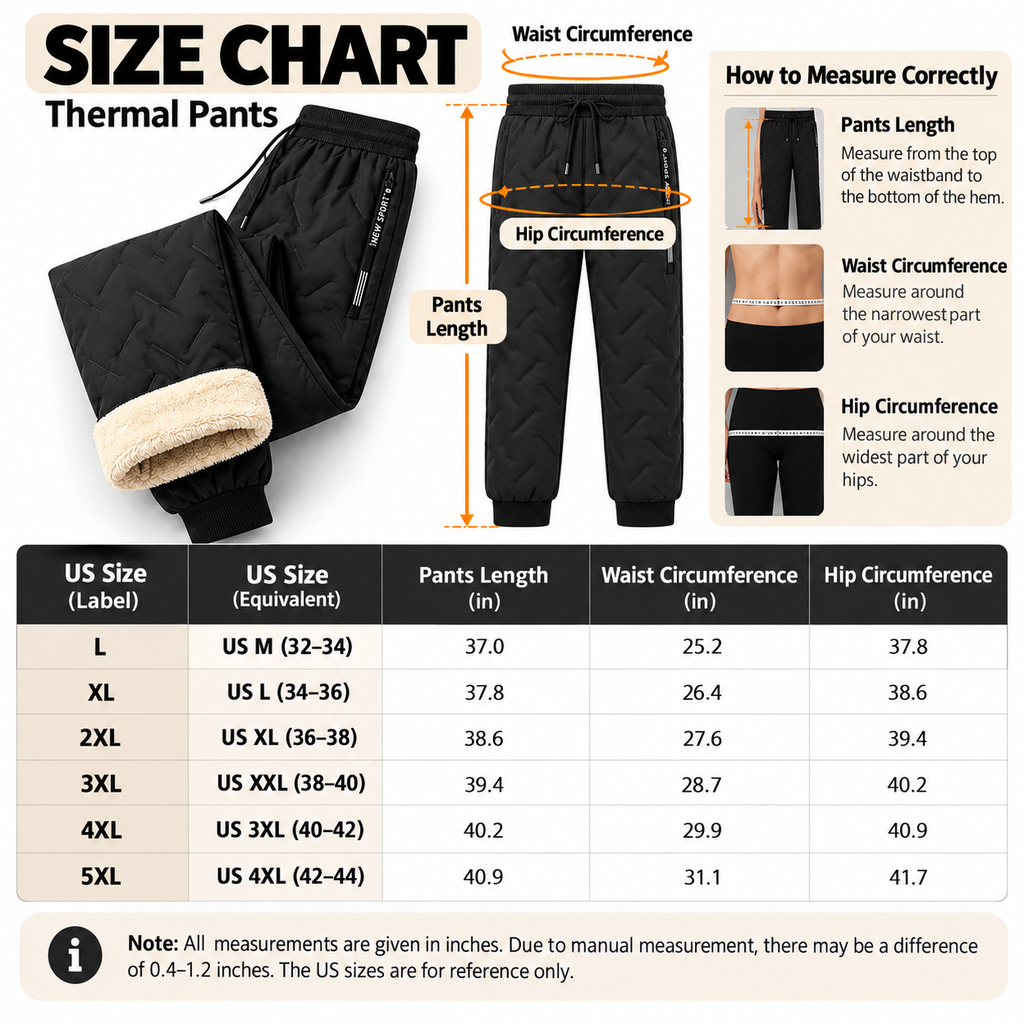 Fleece-lined, windproof and waterproof thermal pants (men)
