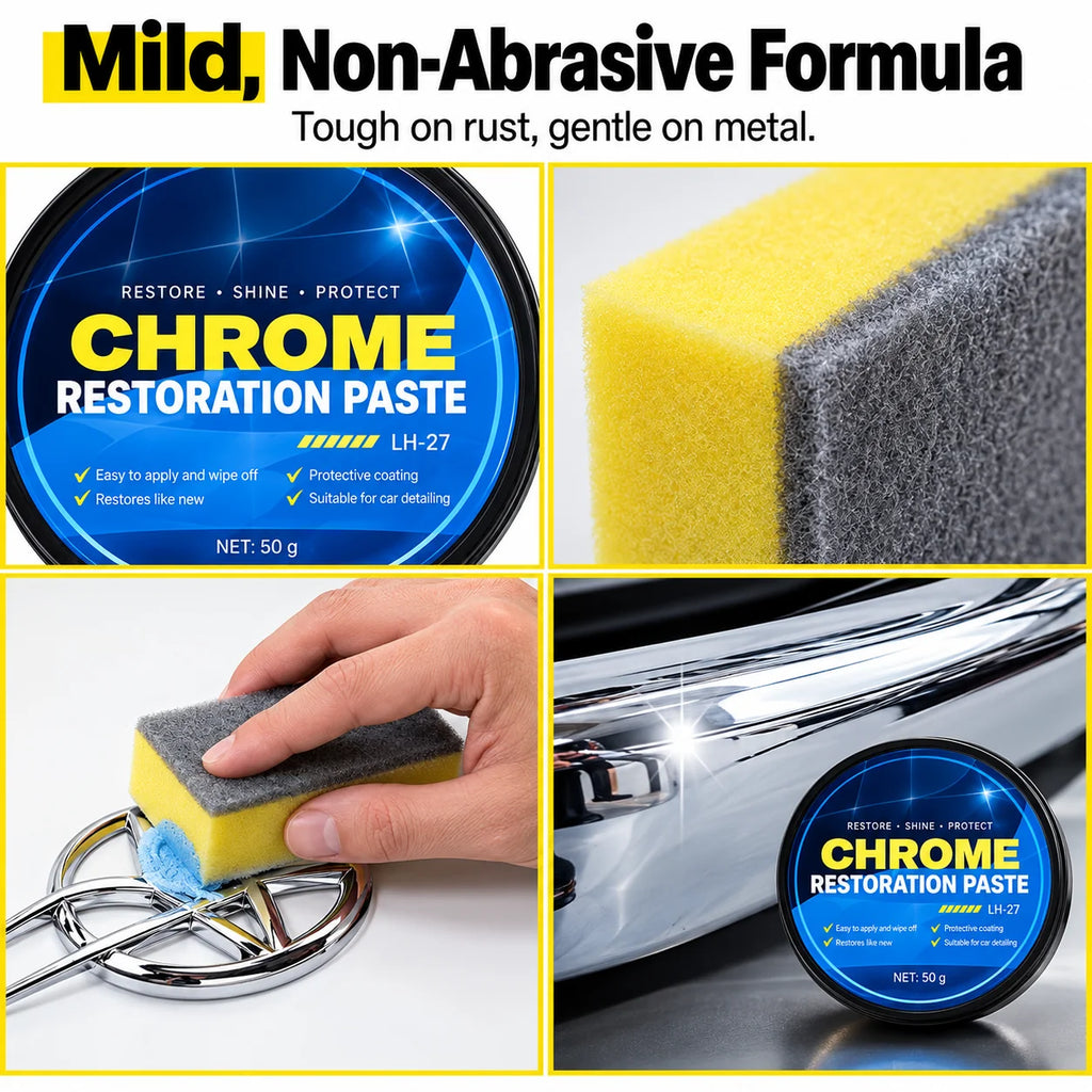 Chrome Repair Paste with Sponge 50g