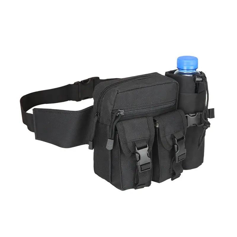 Hiking Waist Pack Waterproof With Detachable Bottle Holder