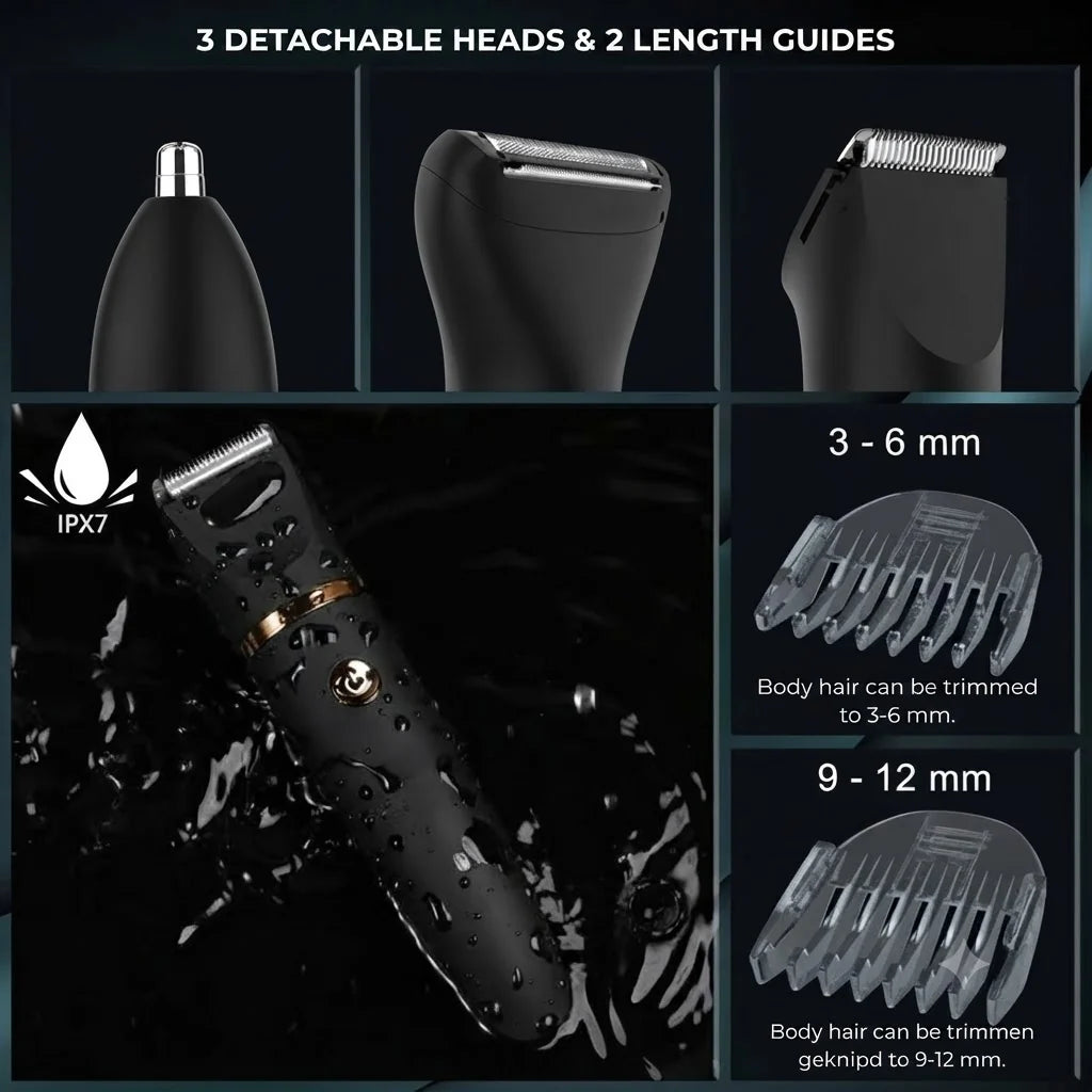 3-in-1 Body Groomer for Men – Electric Body Trimmer