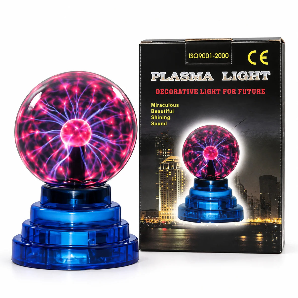 Plasma Ball Touch Sensitive & Sound Reactive (USB Battery Operated)