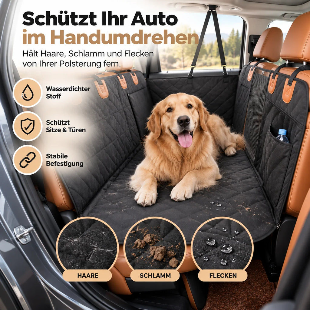 Dog Car Seat Cover Waterproof Back Seat Extender