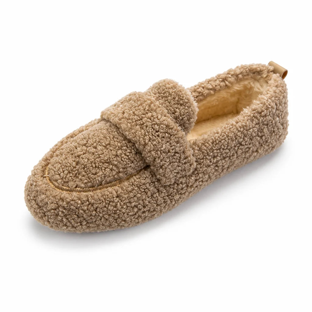 Slip-on Slippers with Wool and Plush Lining (Unisex)