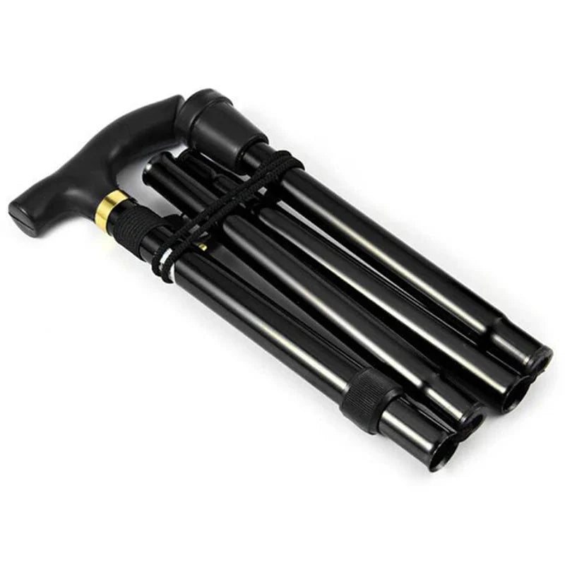 Walking Cane, Folding Mobility Aid, Adjustable Height