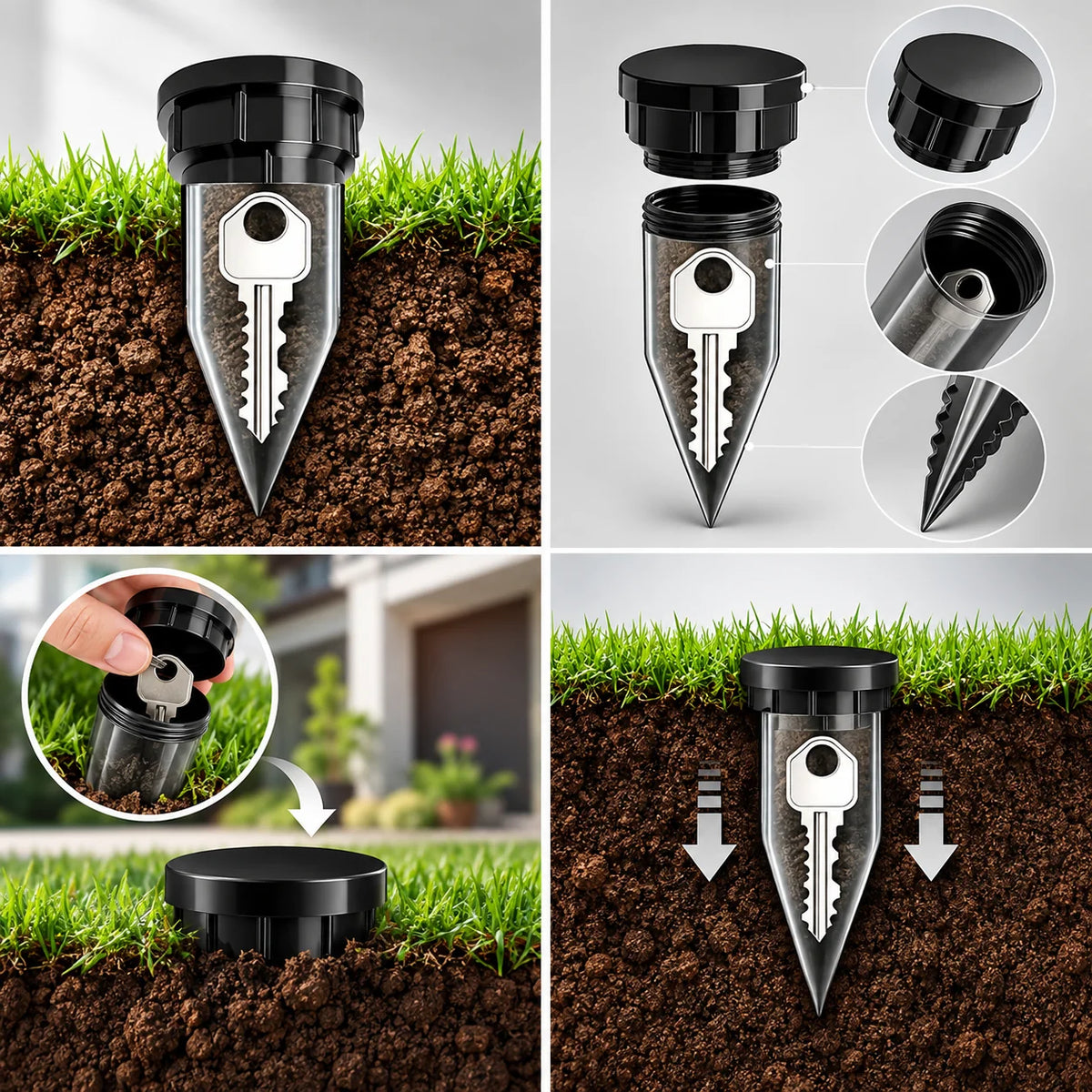 SecureSprinkle Key Hider Garden Hoses