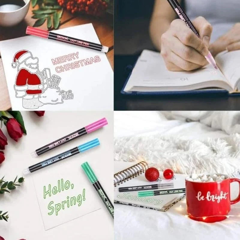 Metallic Coloring Pencil Set 12 Colors