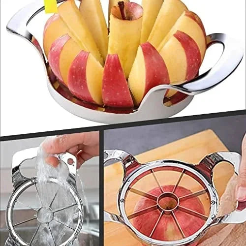 Stainless Steel Apple Slicer – 12 Segments & Core Remover