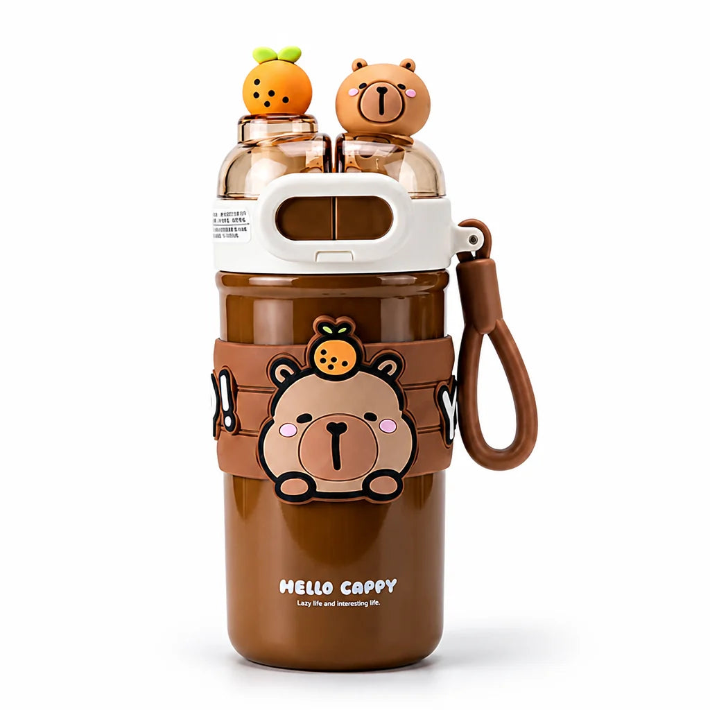 Insulated Stainless Steel Kids' Drinking Bottle with Two Compartments (520 ml)