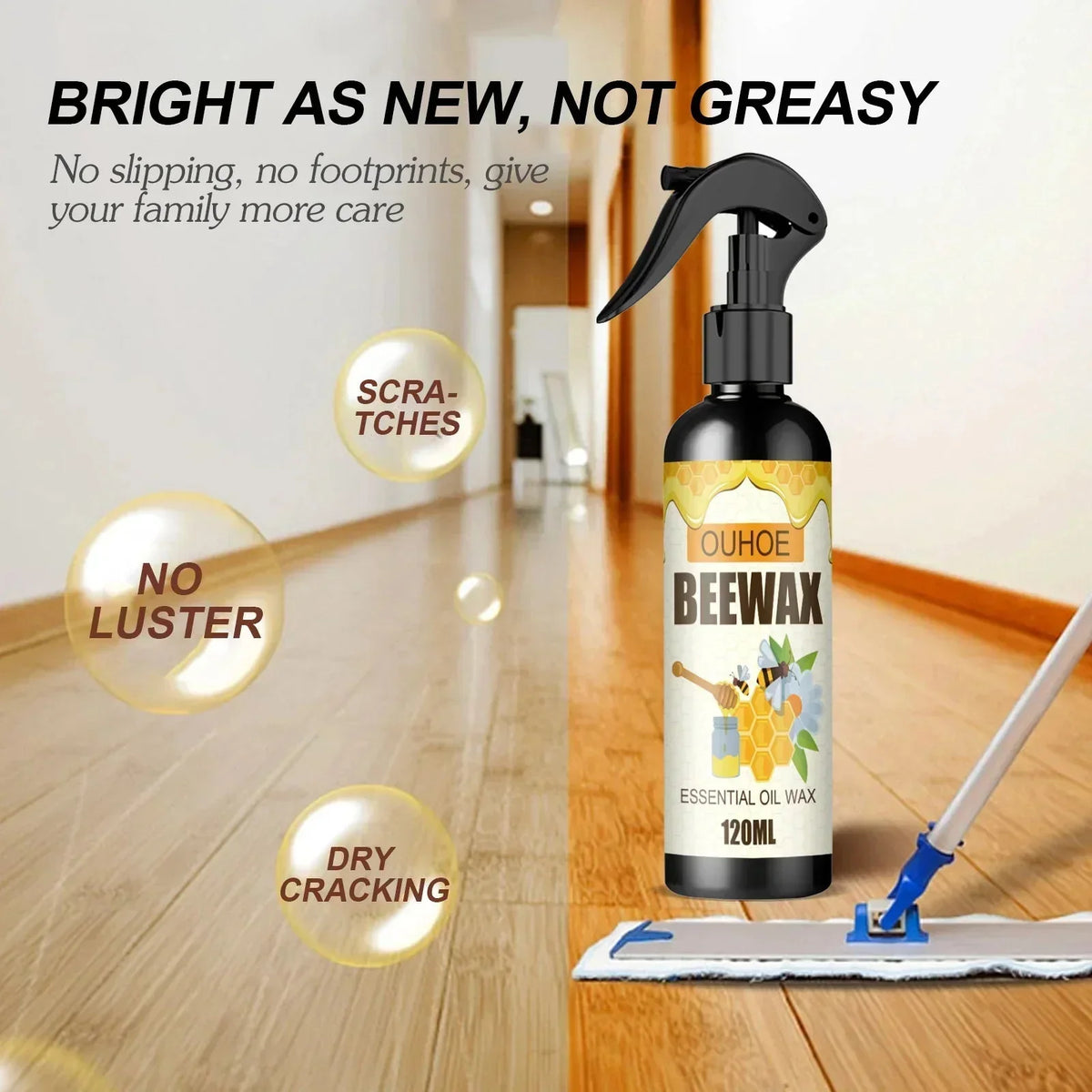 Natural Beeswax Spray for Furniture Care C1