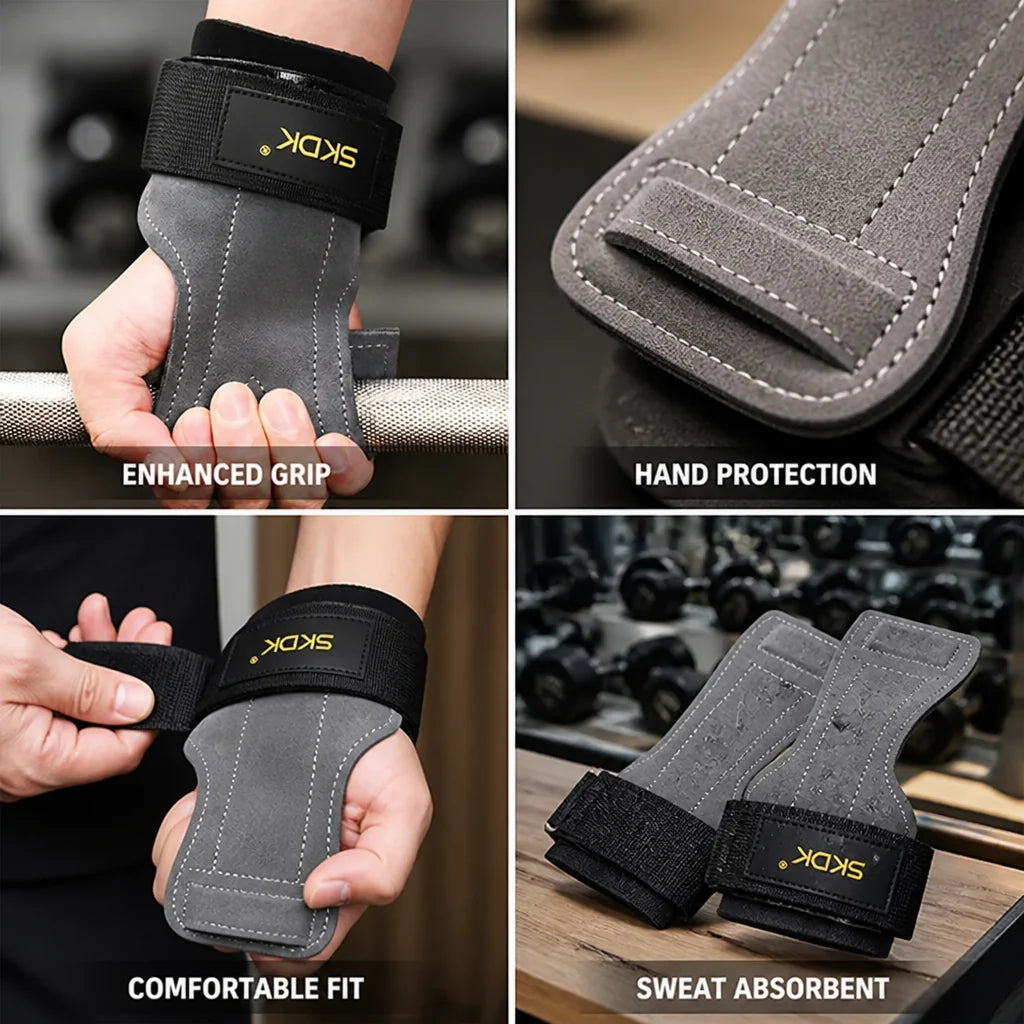 Double-Layer Cowhide Anti-Slip Handle Pads (2-Pack)