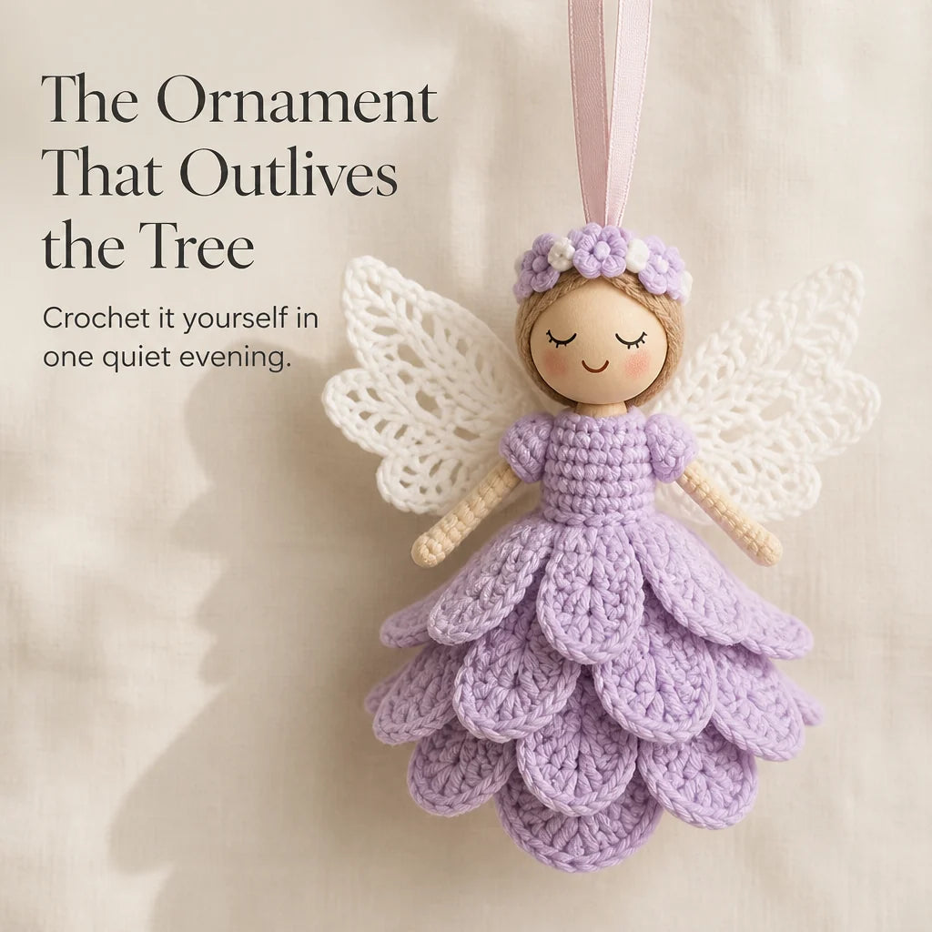 AmoraHalo Crochet Angel Set – DIY Christmas Decorations
