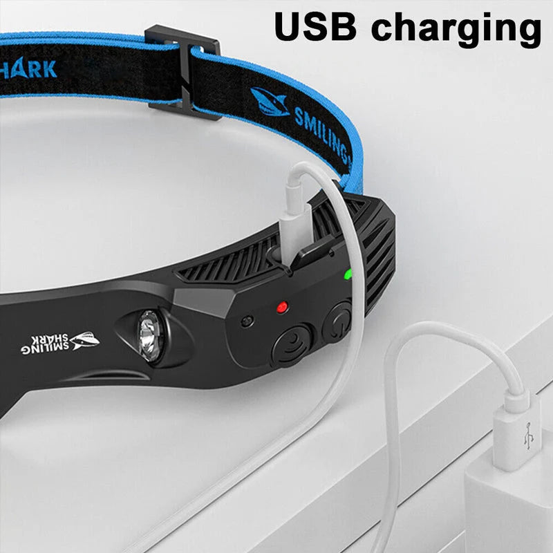 Rechargeable LED Headlamp USB Charging Waterproof